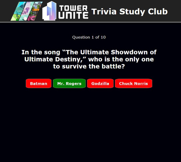 Tower Unite Trivia Study Club thumbnail